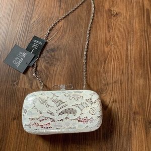 INC Lace Clutch, wedding/bridal